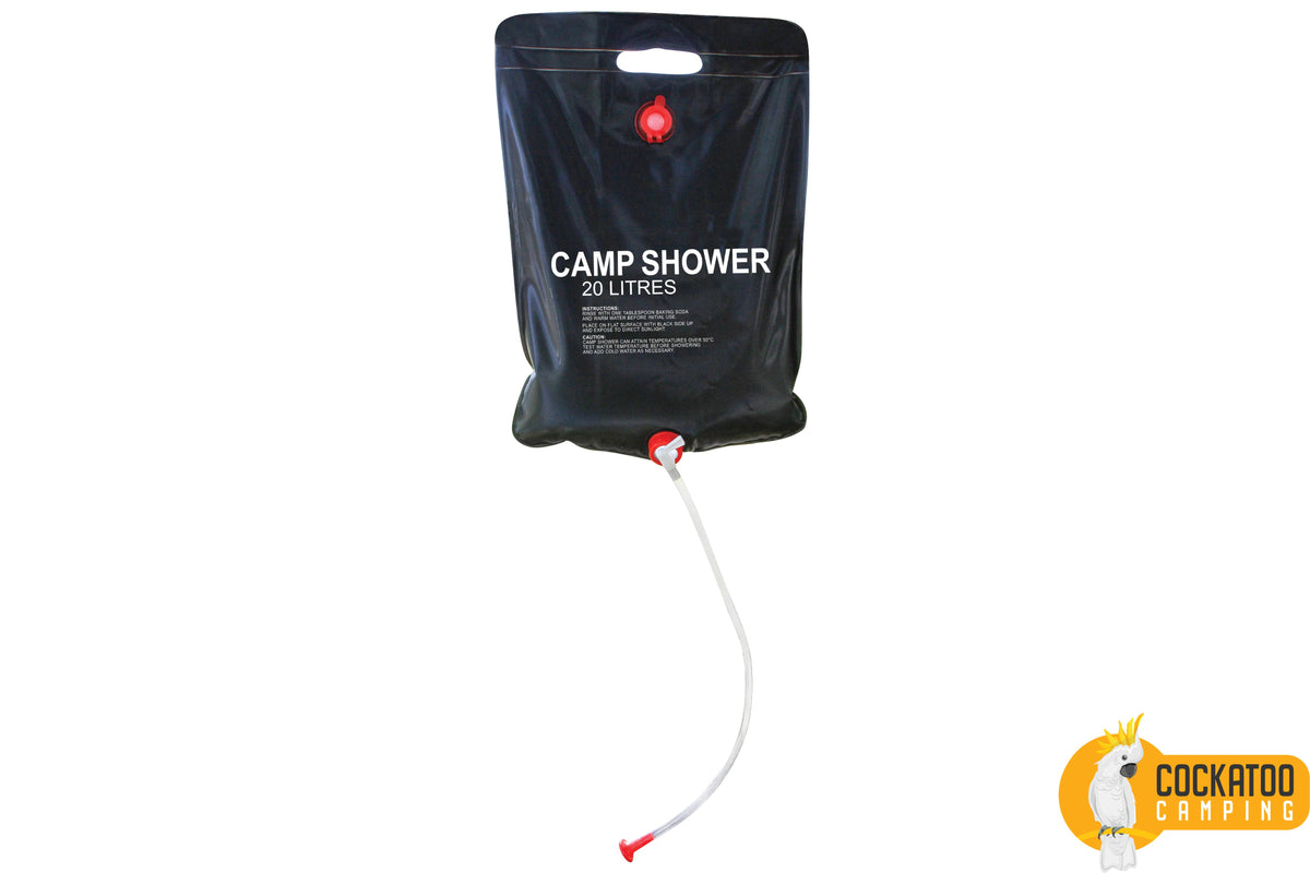 20 Litre Portable Camping Solar Shower with Carry Handle