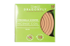 10pk Citronella Scented Incense Coils 10cm