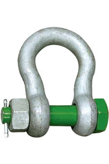 SHACKLE BOW GREEN PIN SAFETY 55T