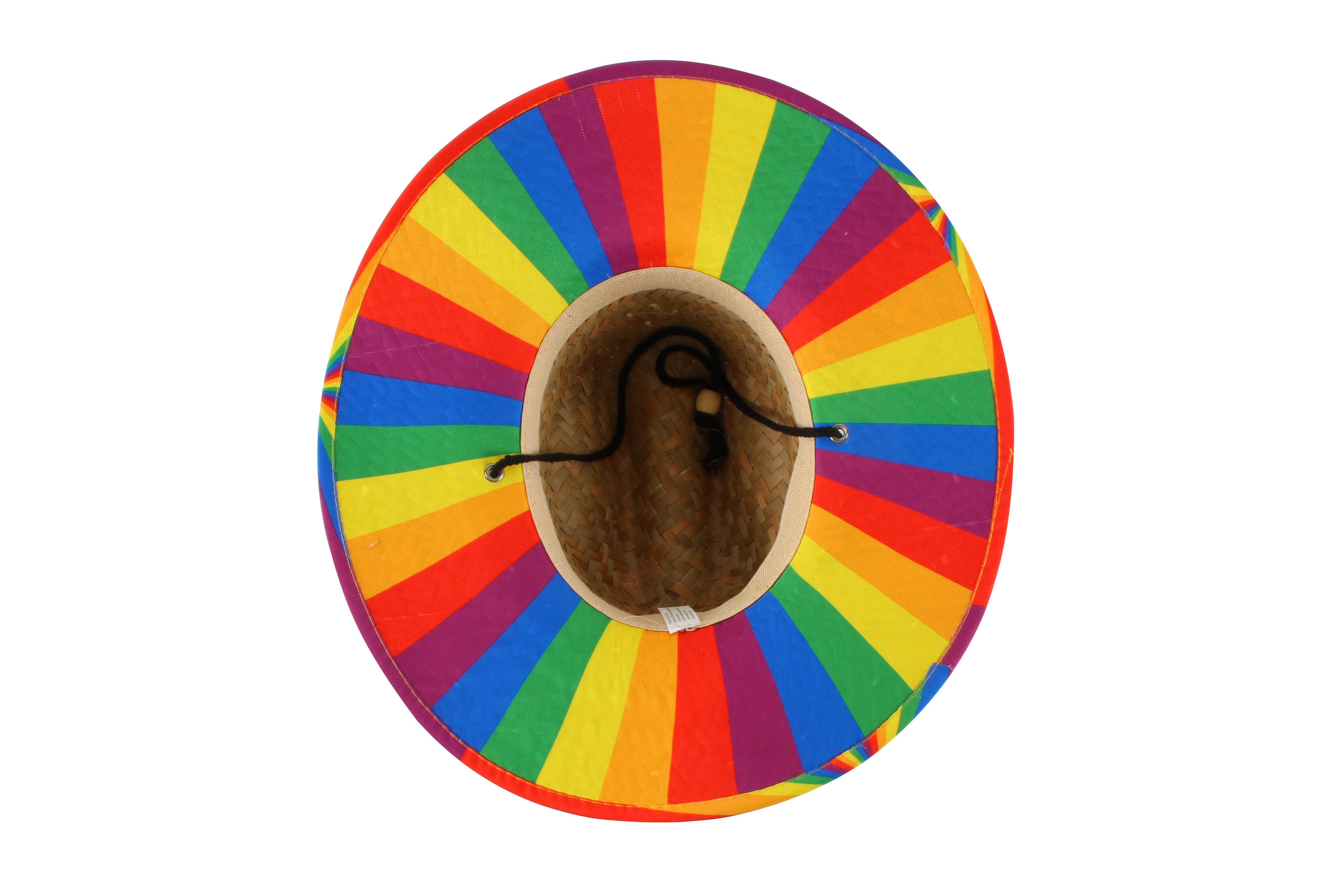 Surfer Wide Brim Beach Hat Rainbow 47x43cm