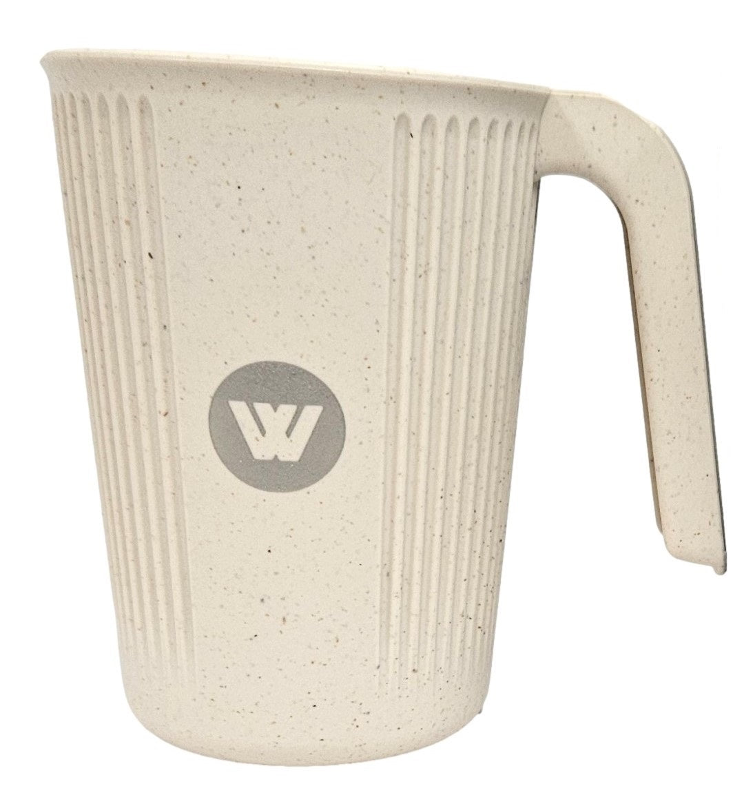 Wildtrak™ Eco Friendly Wheat Straw Cup with Handle 350ml - Beige or Blue