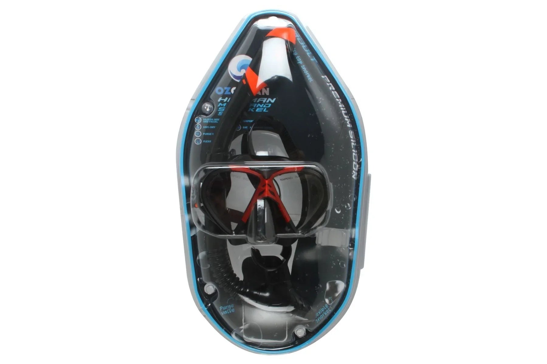 SILICON MASK SNORKEL SET - HAYMAN ADULT