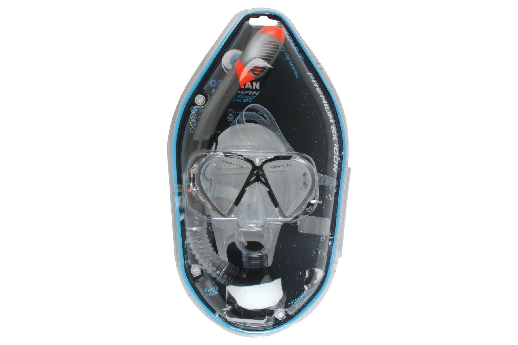 SILICON MASK SNORKEL SET - HAYMAN ADULT