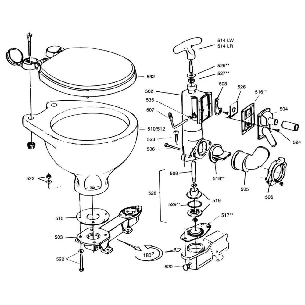 RM69 Service and spares kit for the Manual Marine Toilets - 530