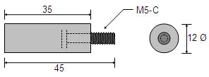 CDZ9-002 Bukh Zinc Pencil Anode B00E0450