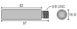 CDZ9-006 GM Diesel Zinc Pencil Anode
