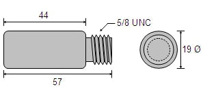 CDZ9-009 GM Diesel Zinc Pencil Anode