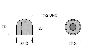 CDZ9-023 Mercury Nut Zinc Anode 55989