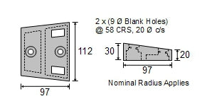 CDZ9-055 Gimbal Plate Anode for Outdrives