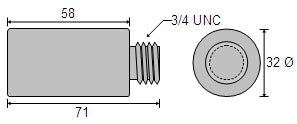 CDZ9-074 Caterpillar Engine Zinc Anode
