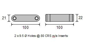 CDZ9-087 Hamilton Jet Zinc Bar Anode