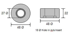 CDZ9-088 Hamilton Jet Zinc Ring Anode