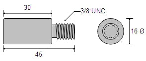 CDZ9-092 Detroit Cummins Zinc Engine Pencil Anode