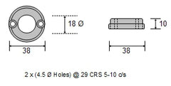 CDZ9-095 Vetus Bow Thruster Zinc Anode