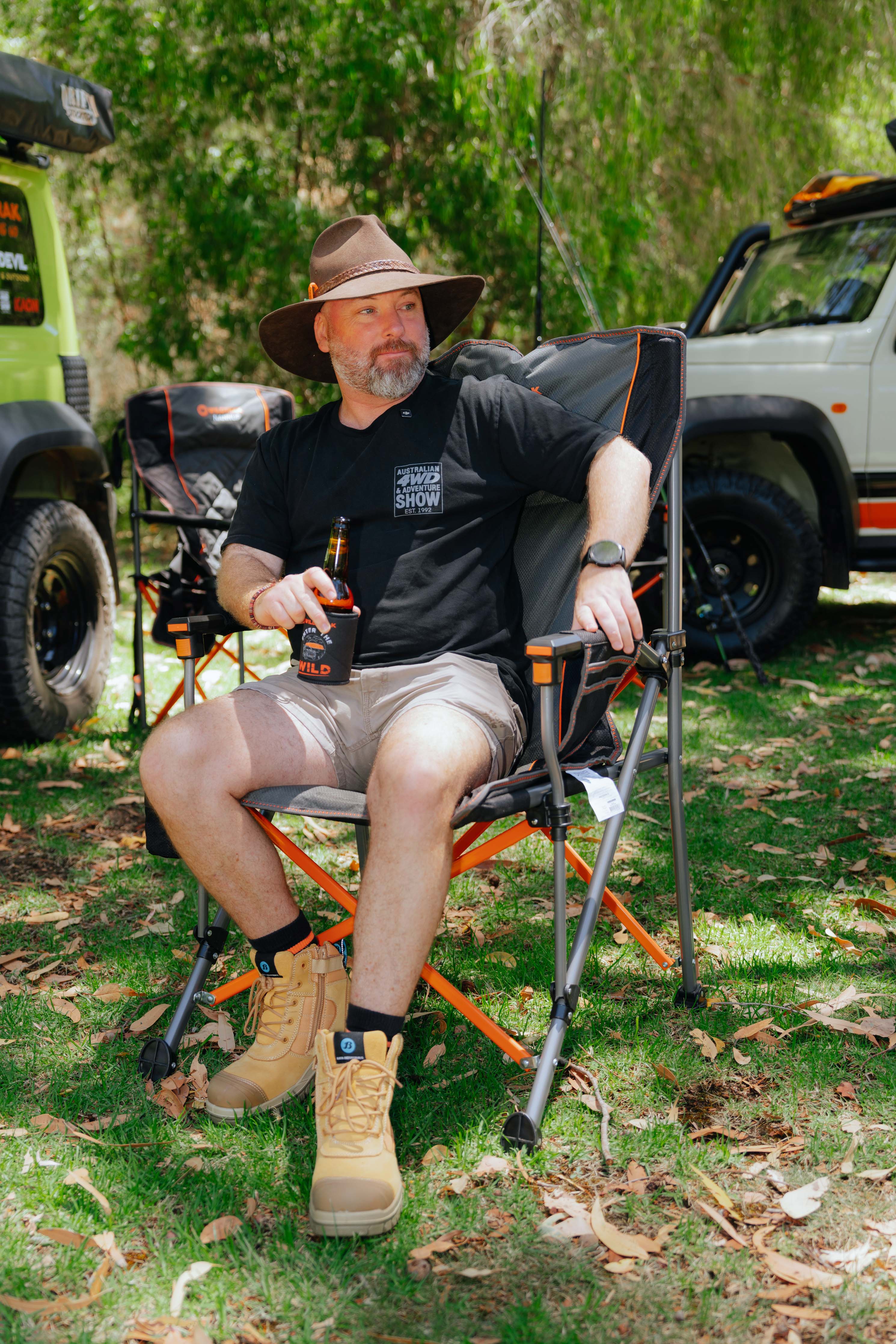 Sturdy camp chair-Wildtrak Leisure Australia