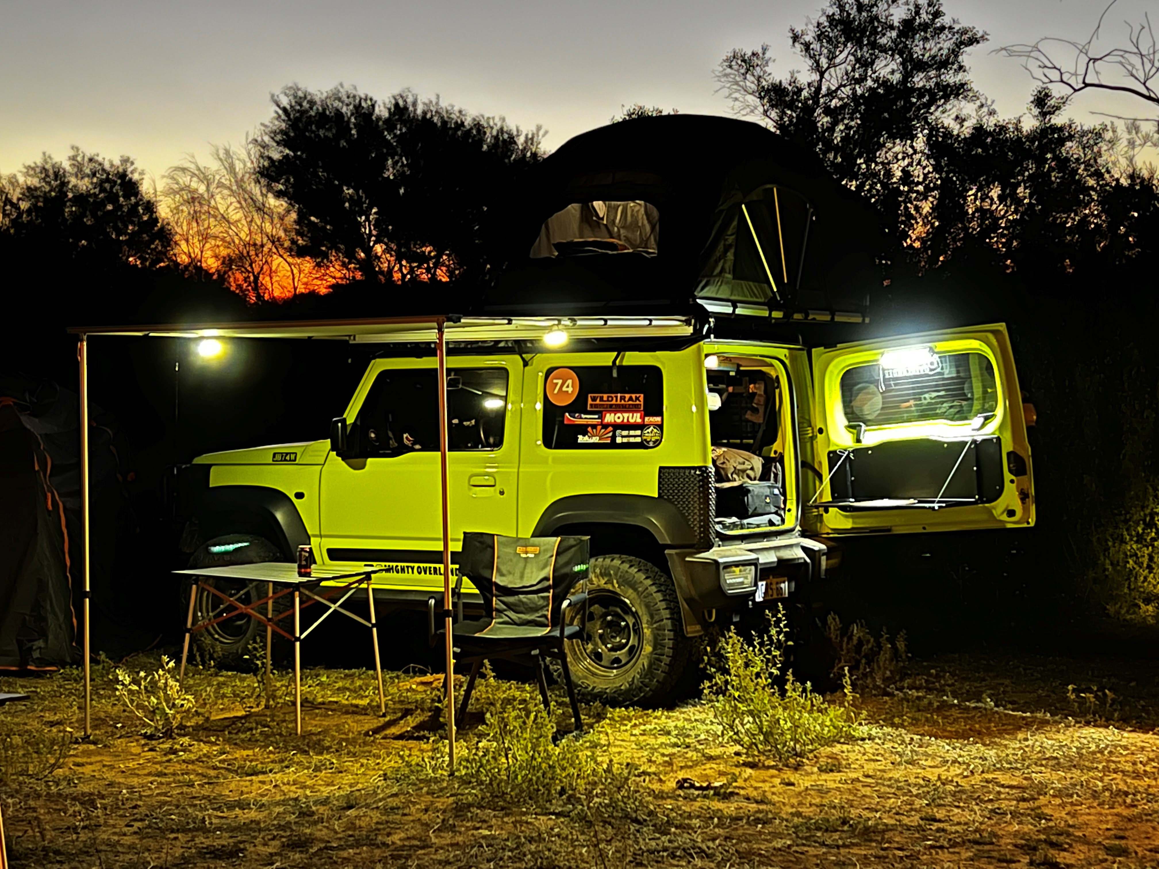 Wildtrak Base 300 Multi Light in torch mode with bright white beam